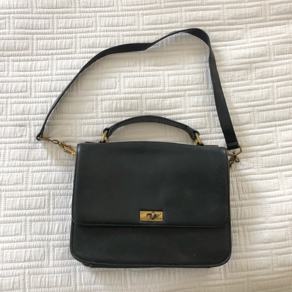J. Crew Handbags - J. Crew Edie Bag In Black with Brass Hardware